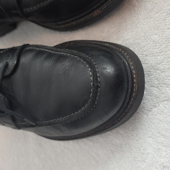 Johnston & Murphy Black Soft Leather Elegant Oxfords Mens 10 Apron Toe Guc main image 9